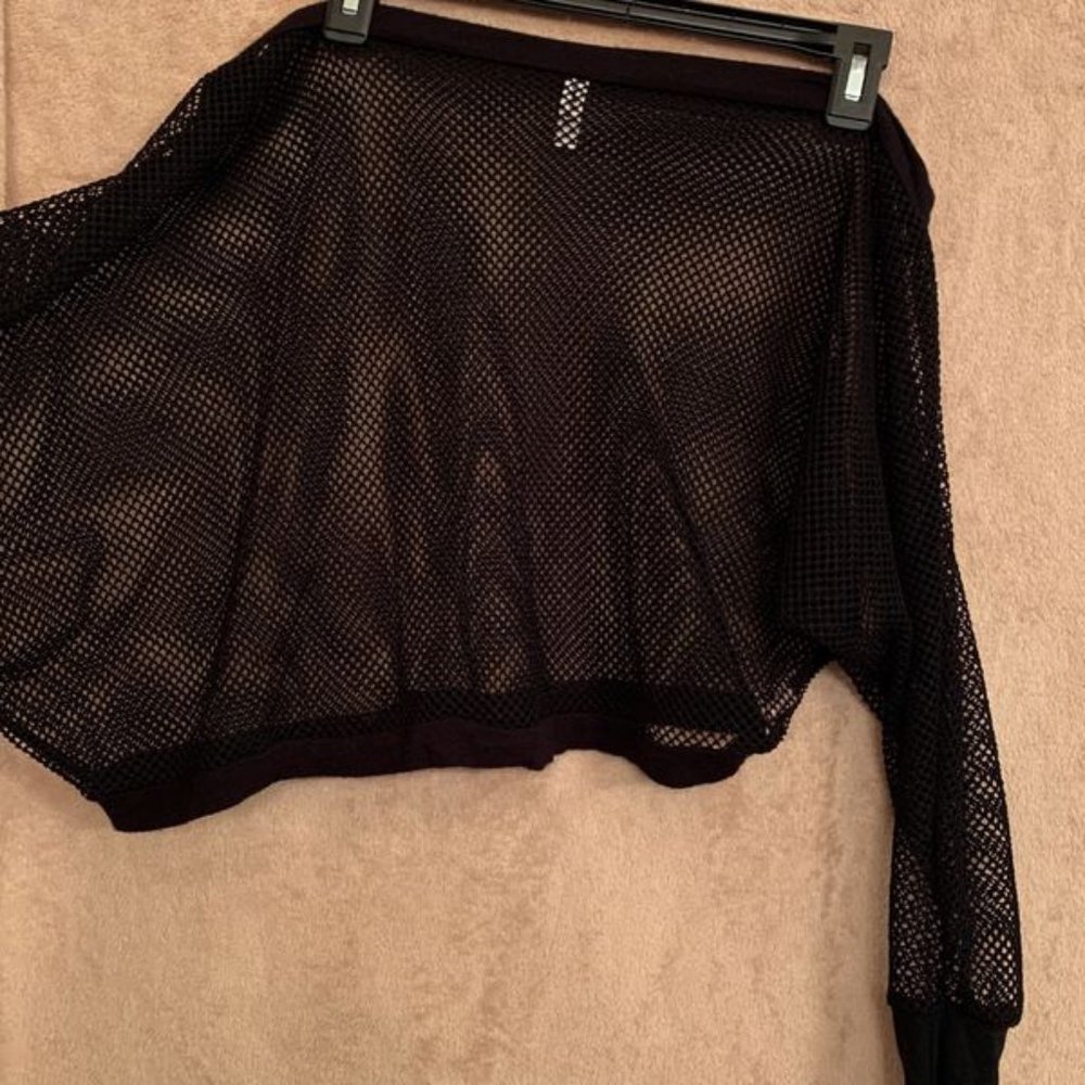 Jw Signature Black Medium Fishnet Top